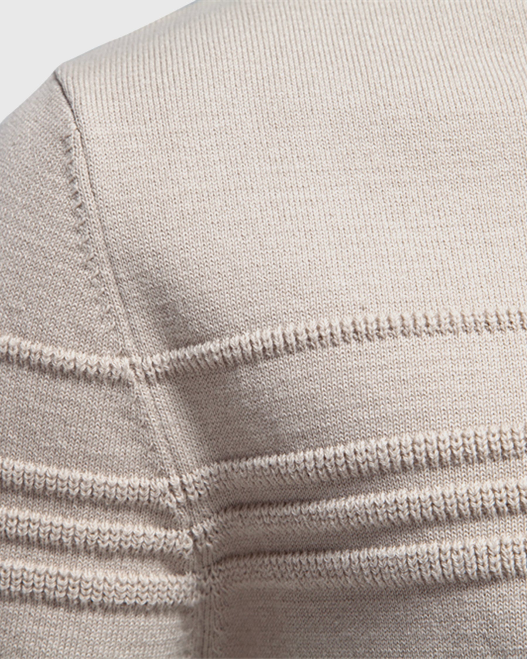 Xavier Cotton Blend Crewneck Pullover – Crosshatch Pattern Ribbed Trim Sweater