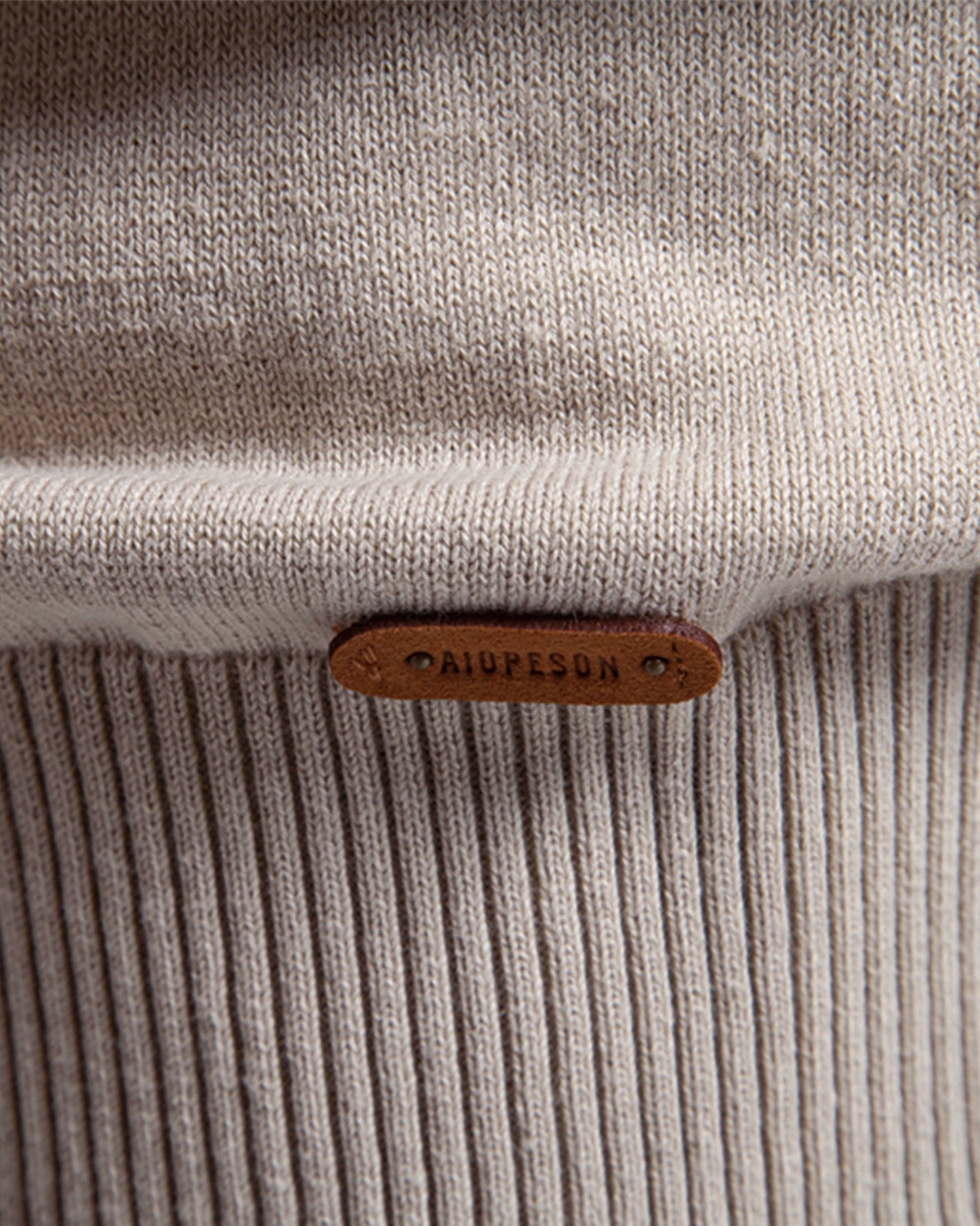 Xavier Cotton Blend Crewneck Pullover – Crosshatch Pattern Ribbed Trim Sweater