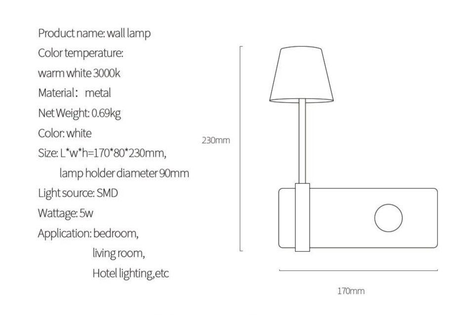 Quartz Corner - Nordic Wall Lights for Bedroom