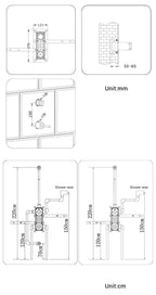 Frost Candle - Wall Mounted Rainfall Shower Set