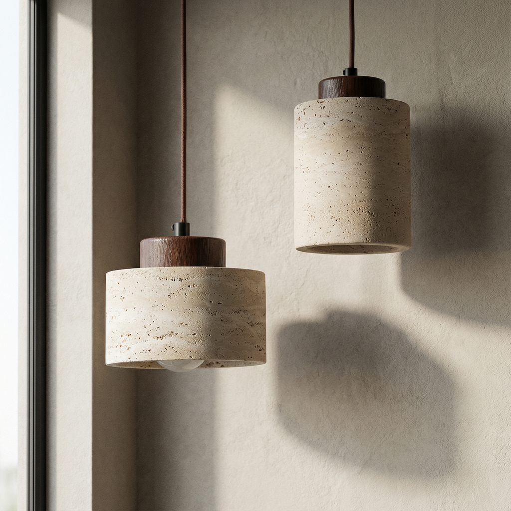 Silent Nook - Modern Stone Pendant Light Fixture