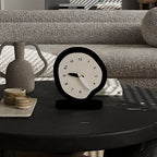 Oscar - B&W Irregular Minimalist Desk Clock