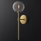 Serene Stone - Retro Clear Glass Wall Lamp