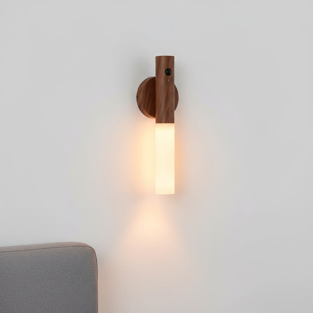 Drift Lily - Rechargeable Wooden Sconce