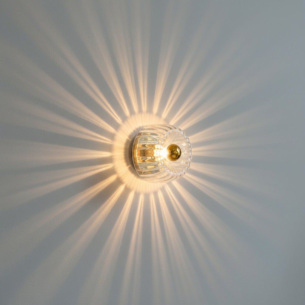 Midnight Orchard – Glass Sunburst Wall Light Bauhaus Furniture