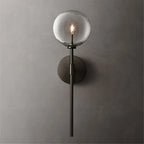 Serene Stone - Retro Clear Glass Wall Lamp