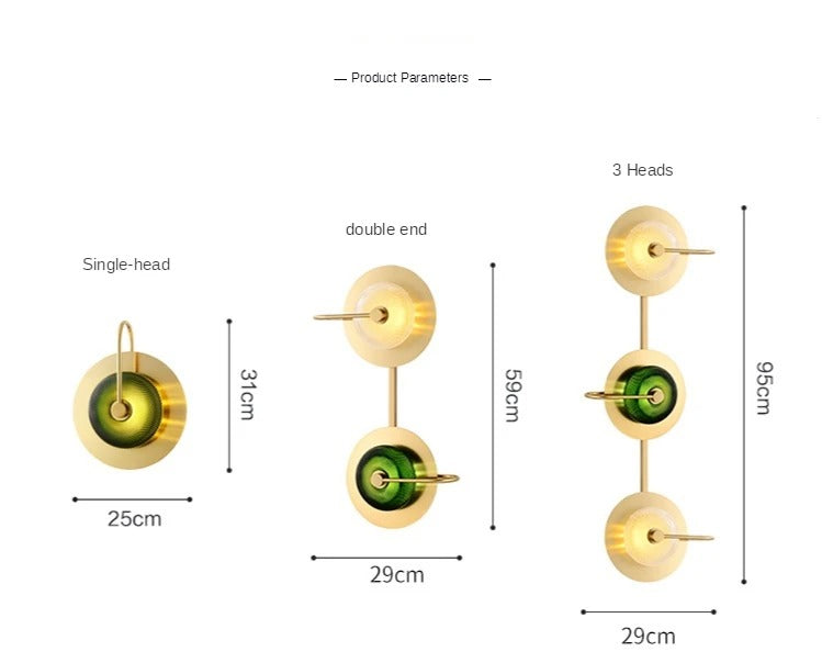 Olive Fjord - Scandinavian Design Lamp Brass Sconces