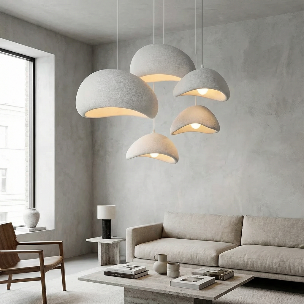 Modern Stone - Minimalist Hanging Pendant Light Fixture