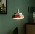 Pine Haven – Hand-Painted Ceramic Pendant Light