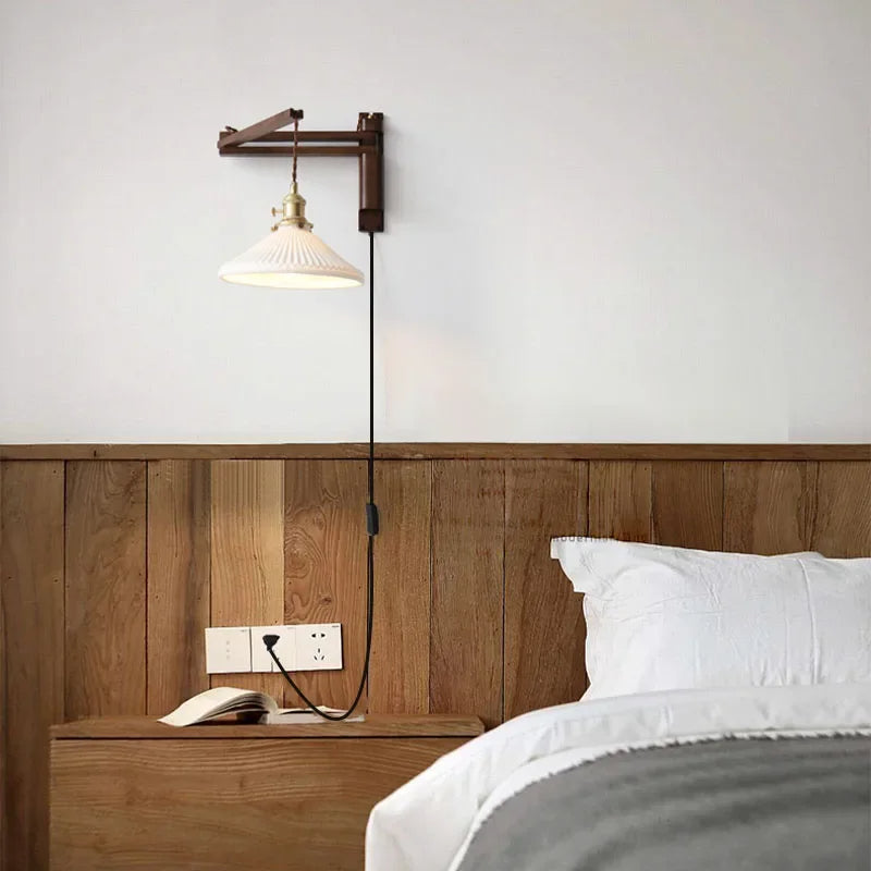 Drift Haven – Adjustable Wood Wall Light