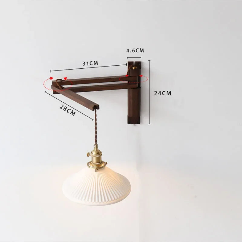 Drift Haven – Adjustable Wood Wall Light