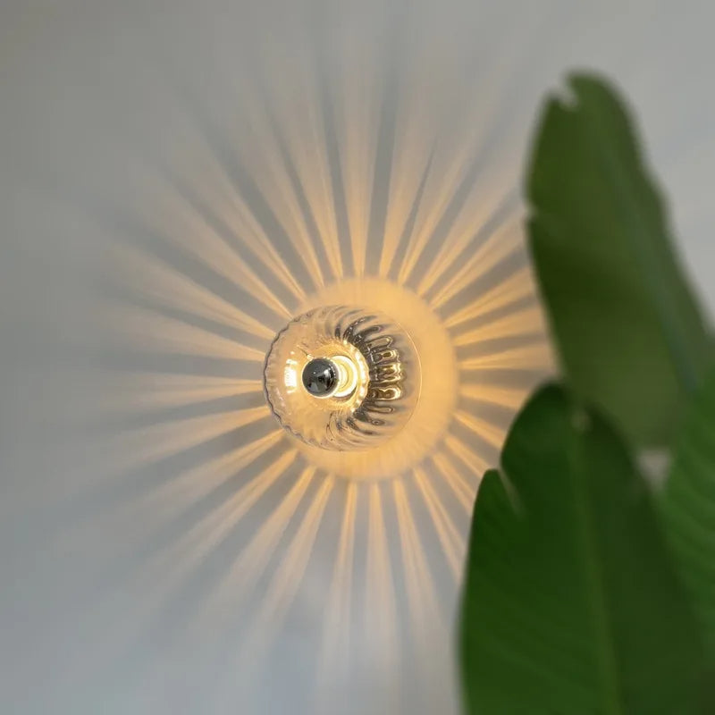 Midnight Orchard – Glass Sunburst Wall Light Bauhaus Furniture