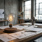 Solstice Ridge – Floating Magnetic LED Table Lamp