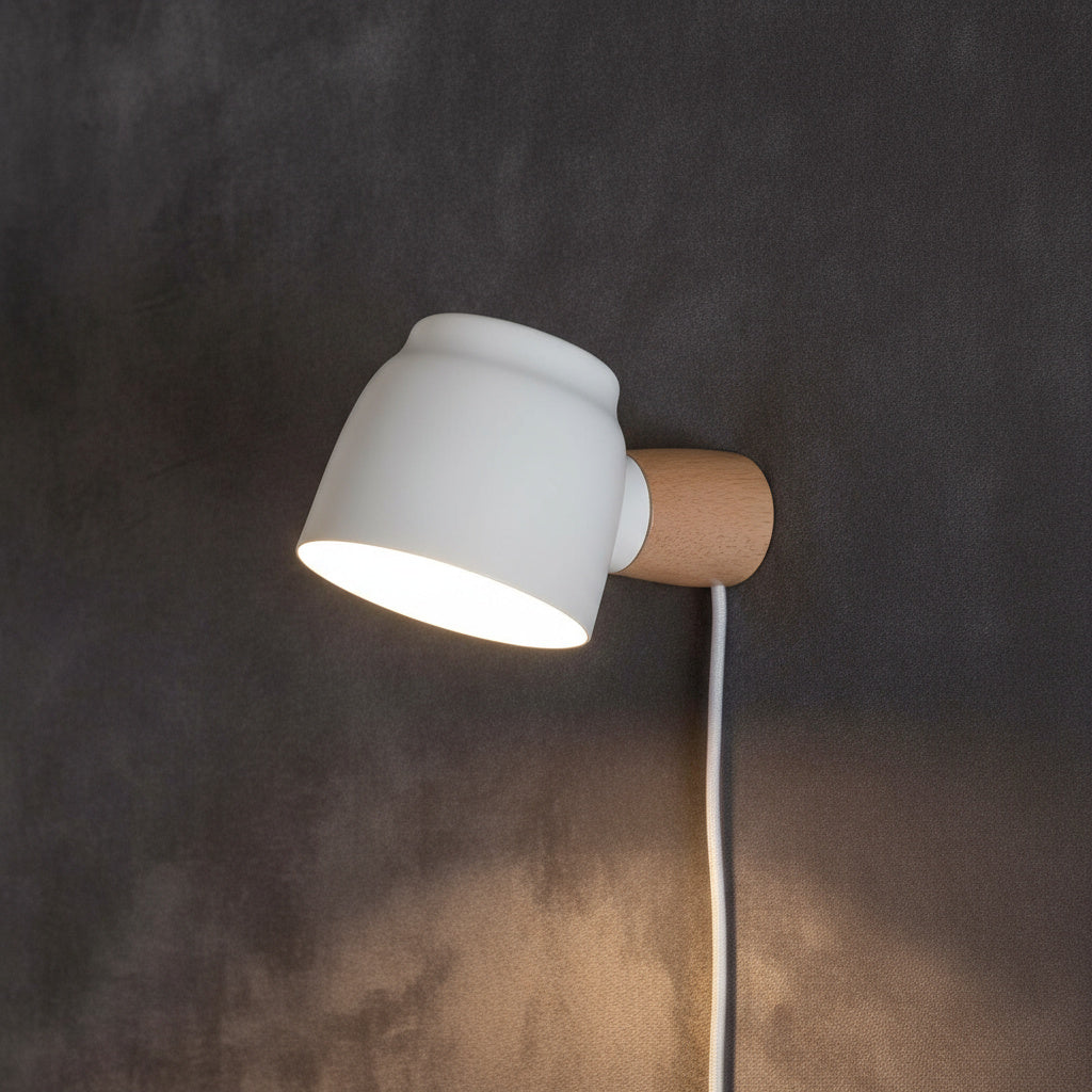 Sunlit Sienna - Nordic Plug in Wall Sconce
