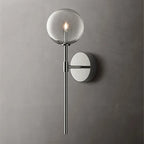 Serene Stone - Retro Clear Glass Wall Lamp