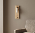 Coastal Gallery – Adjustable Travertine LED Rotating Reading Sconce