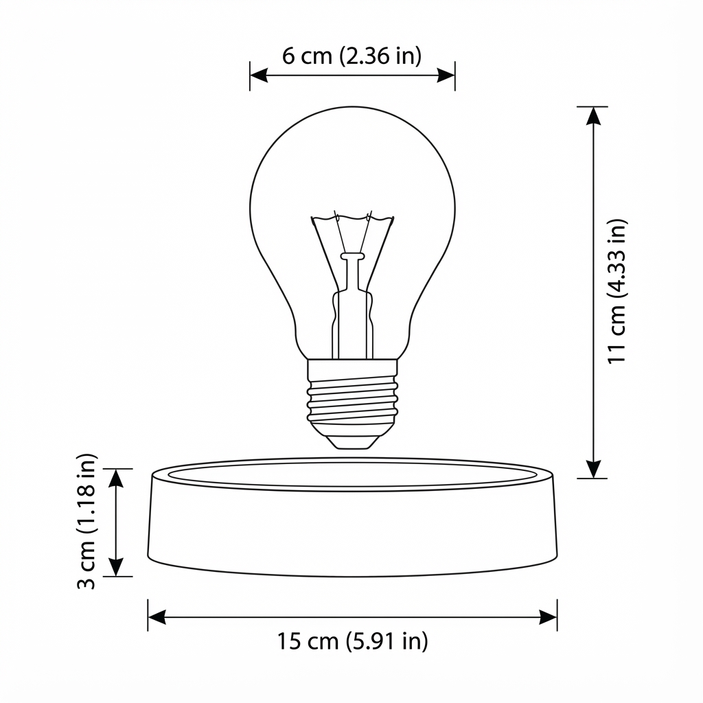 Solstice Ridge – Floating Magnetic LED Table Lamp