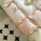 Yara - Pastel Peachy to Green Gradient Fleece Bedding Set