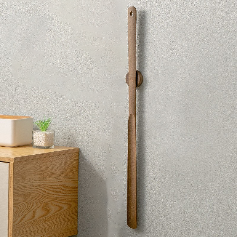 River Wave - Wooden Long Handle Magnetic Shoehorn