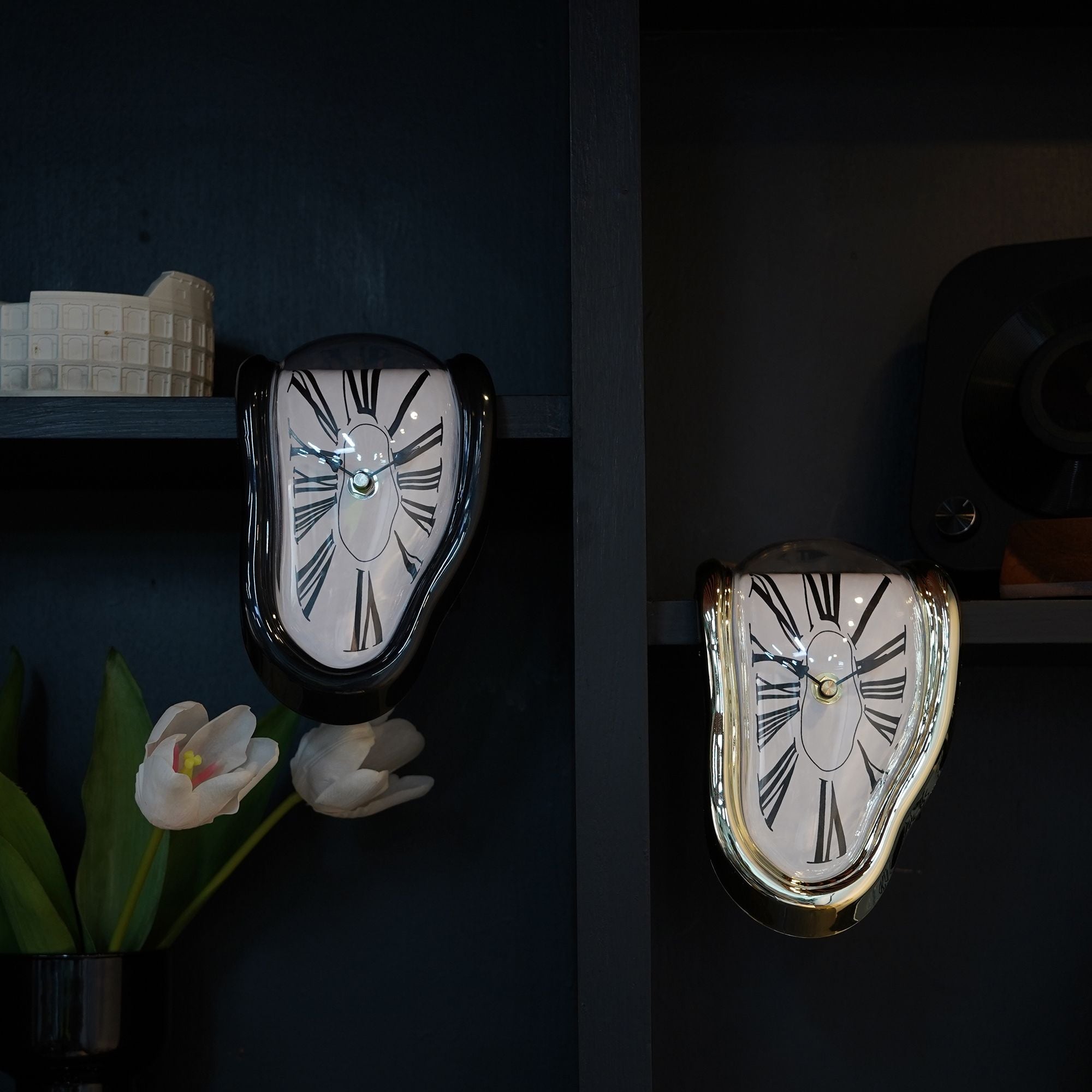 Oriel - Dali Melting Clock for Decorative Home Office Shelf Desk Table Funny Creative Gift