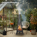 Elara - 47.2" Cast Iron Chiminea