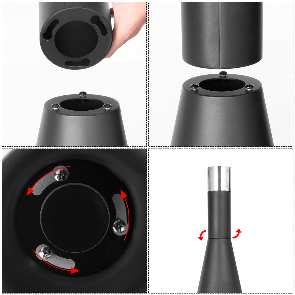 Elara - 47.2" Cast Iron Chiminea