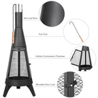 Elara - 47.2" Cast Iron Chiminea