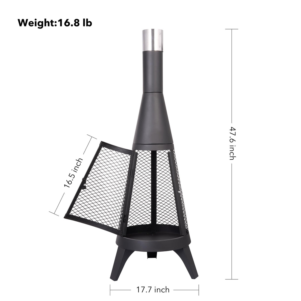 Elara - 47.2" Cast Iron Chiminea