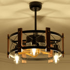 Jacinta - Rustic Farmhouse Ceiling Fan Chandelier