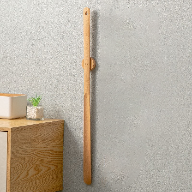 River Wave - Wooden Long Handle Magnetic Shoehorn