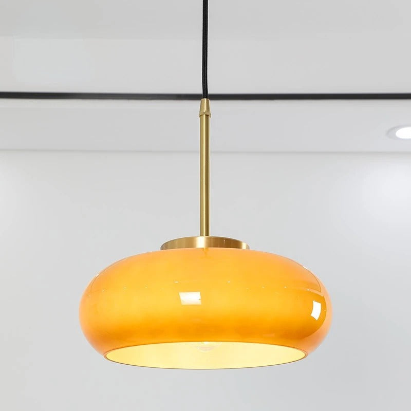 Linen Orchard - Copper Pendant Light Fixtures Bauhaus Lighting