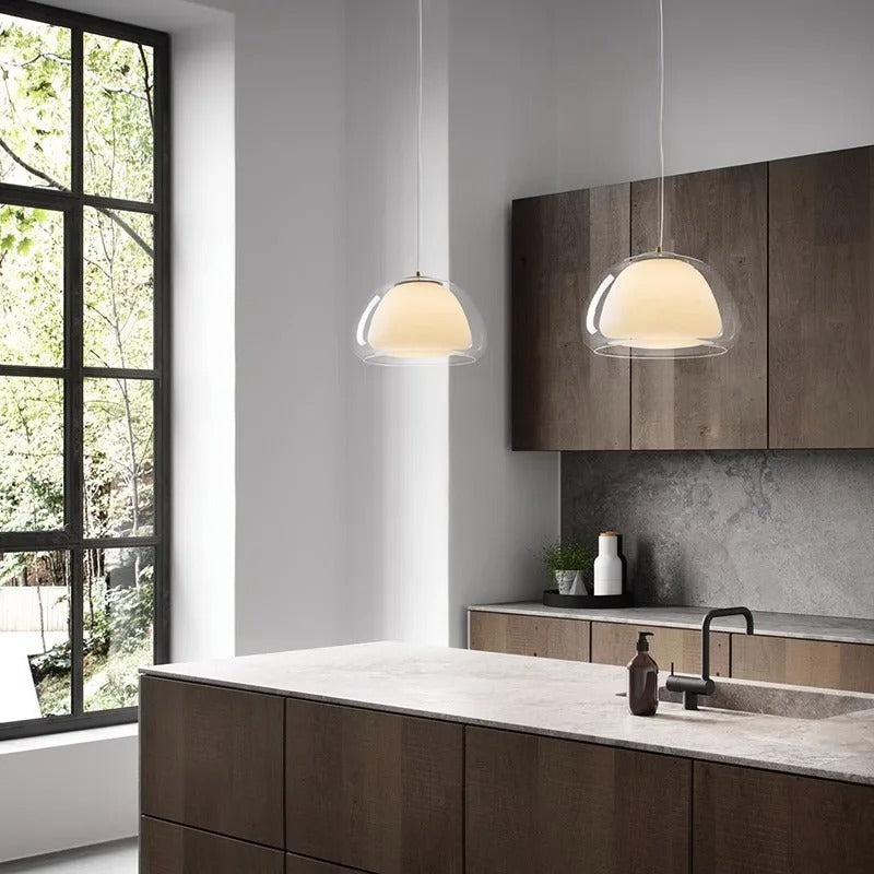 Sand Lily - Jelly Globe Pendant Light Modern Pendant Light Dome Pendant Light