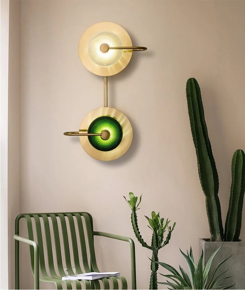 Olive Fjord - Scandinavian Design Lamp Brass Sconces