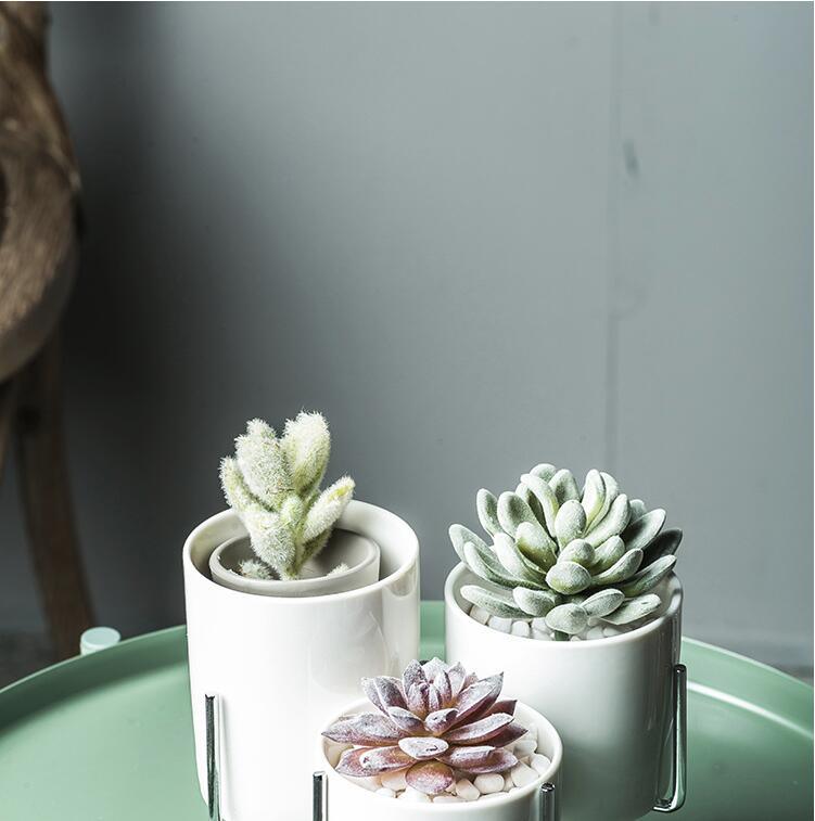Drift Tide - Ceramic Flower Planters with Modern Stand