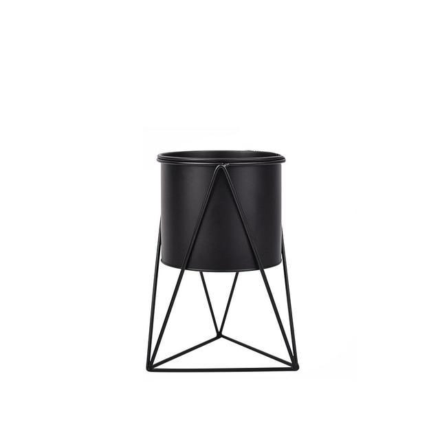 Hearth Haven - Circular Ceramic Planter & Stand