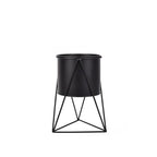 Hearth Haven - Circular Ceramic Planter & Stand