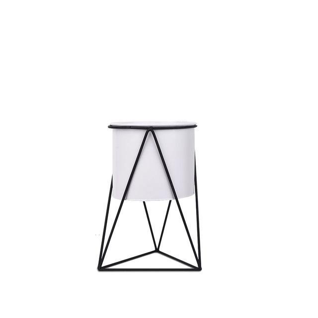 Hearth Haven - Circular Ceramic Planter & Stand