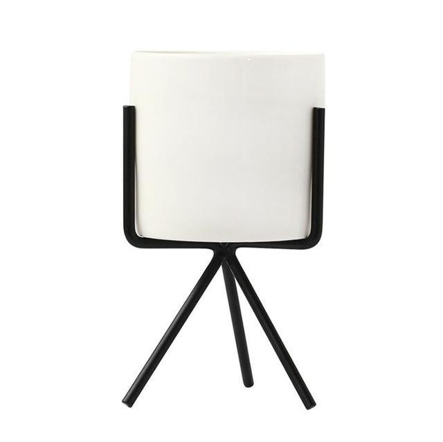 Drift Tide - Ceramic Flower Planters with Modern Stand