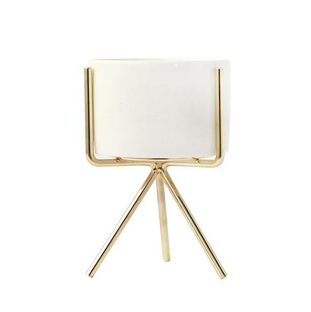 Drift Tide - Ceramic Flower Planters with Modern Stand