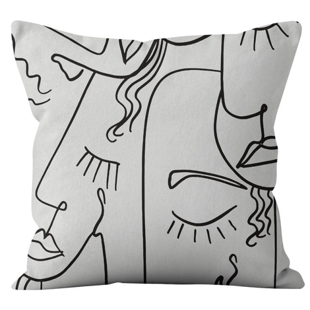Hollis - Abstract Cushion Cover