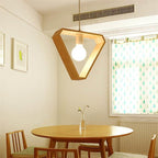 Winter Fern - Geometric Hanging Wooden Lights For Bedroom