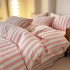 Zane - Simple Pastel Striped Bedding Set