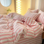 Zane - Simple Pastel Striped Bedding Set