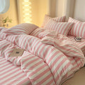 Zane - Simple Pastel Striped Bedding Set