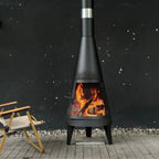 Ulric - Outdoor Chiminea Fireplace Iron Fire Pit