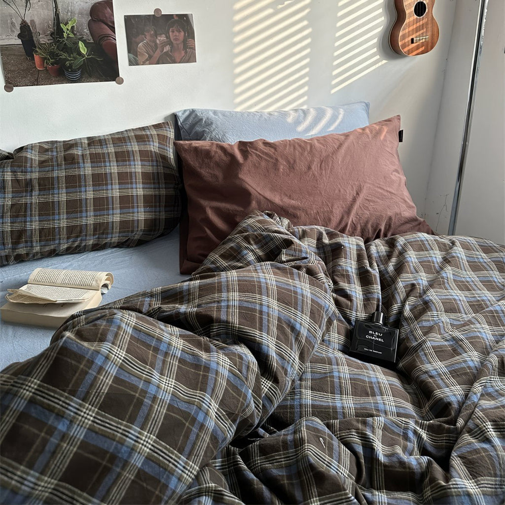 Blake - Vintage Plaid Bedding Set