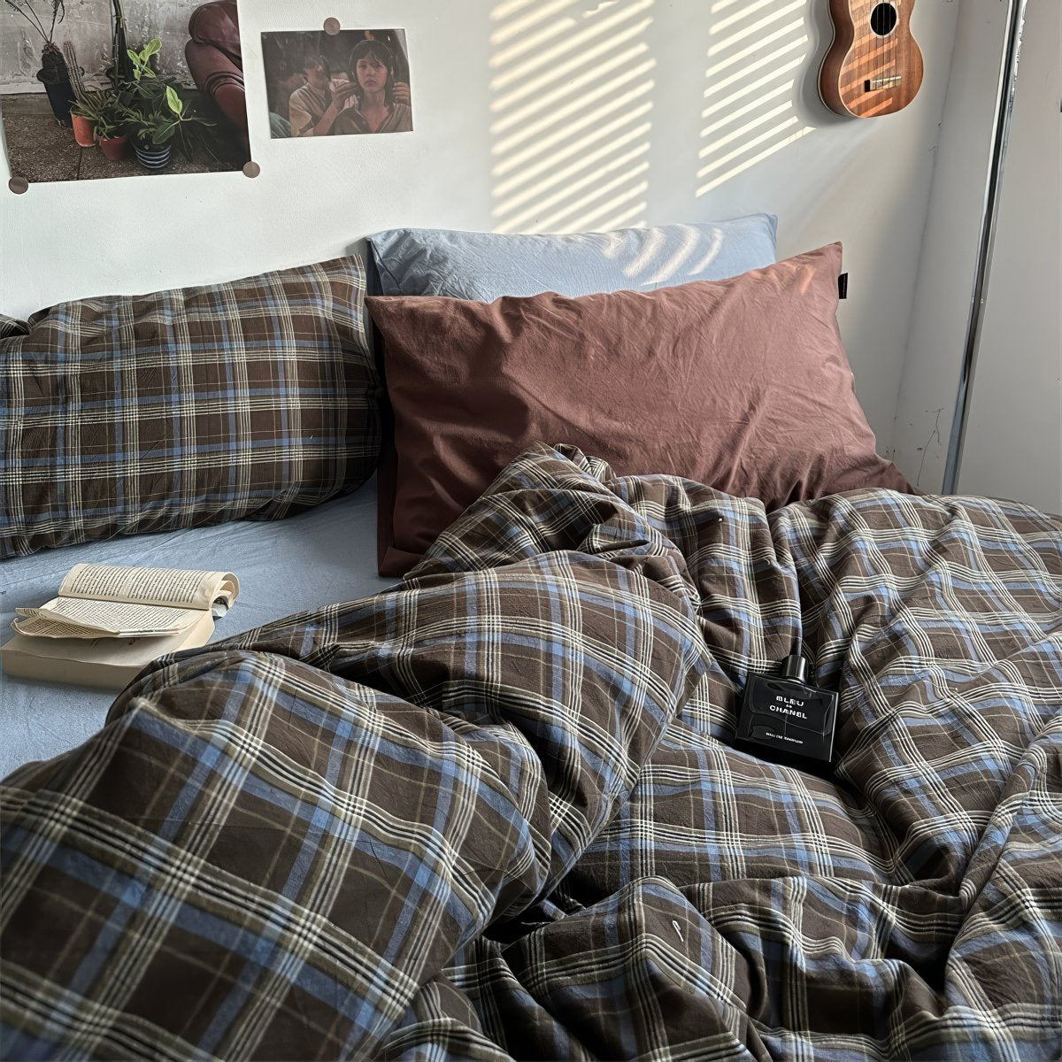 Blake - Vintage Plaid Bedding Set