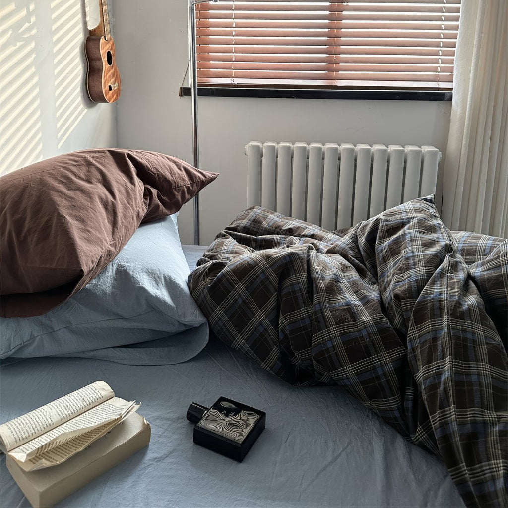 Blake - Vintage Plaid Bedding Set