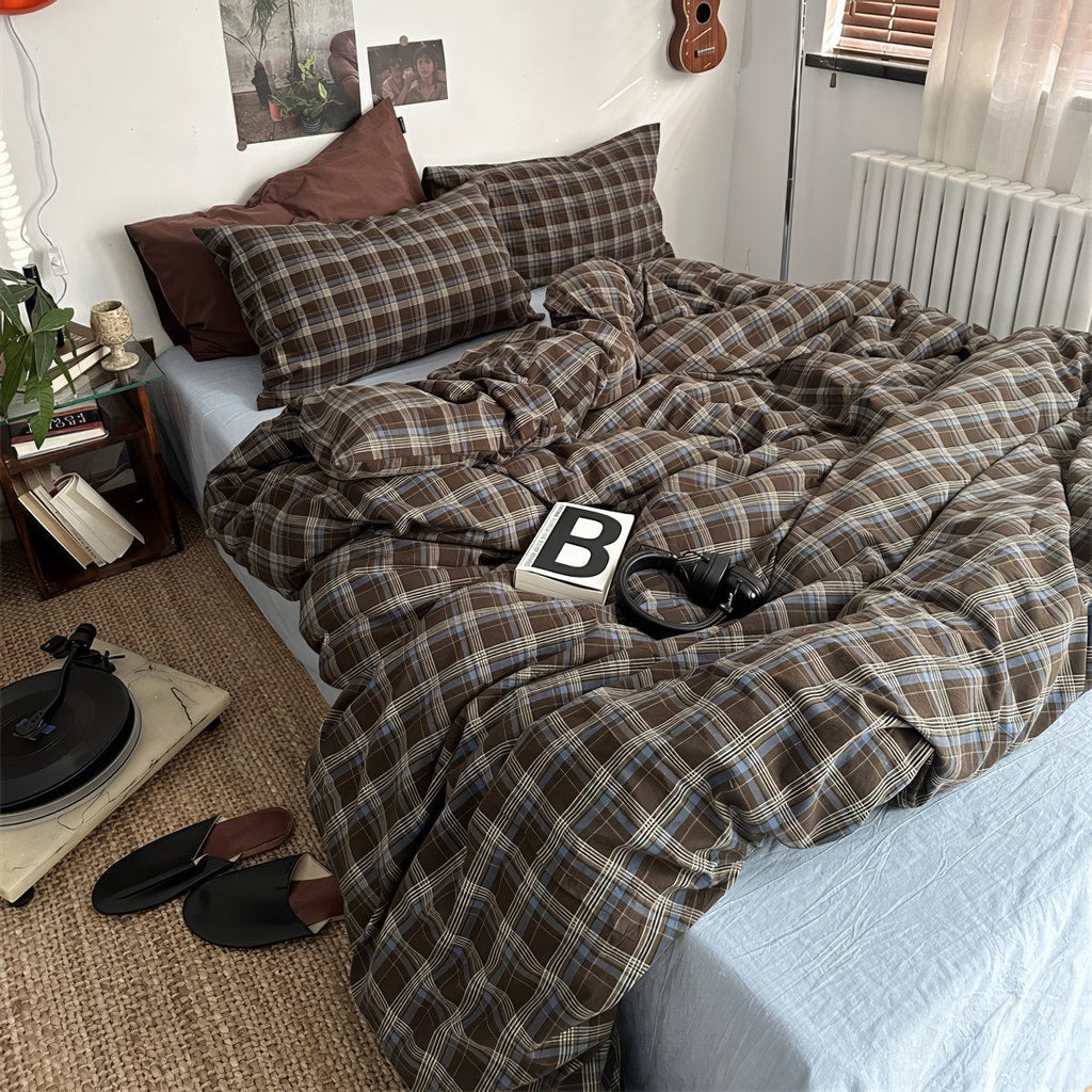 Blake - Vintage Plaid Bedding Set