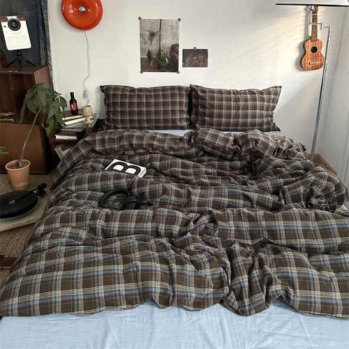 Blake - Vintage Plaid Bedding Set